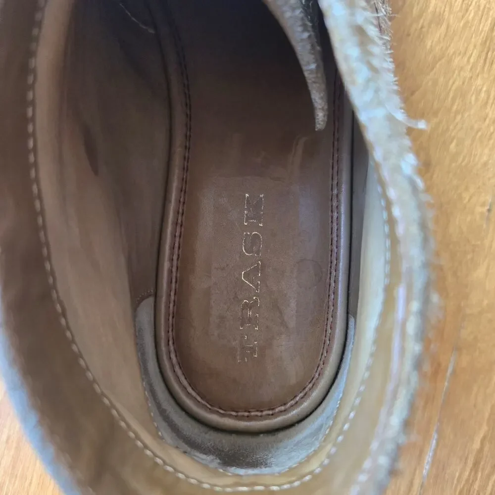 Trask Carissa Women's Suede Horn Toggle Desert Chukka Ankle Boots Brown Size 8